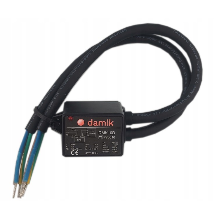 Ogranicznik przepięć Surge Protector 10kV DMK10D SPD IP67 Ogranicznik przepięć Surge Protector 10kV DMK10D SPD IP67