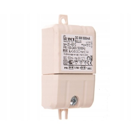 Zasilacz LED DC 6W 500mA BULL/U