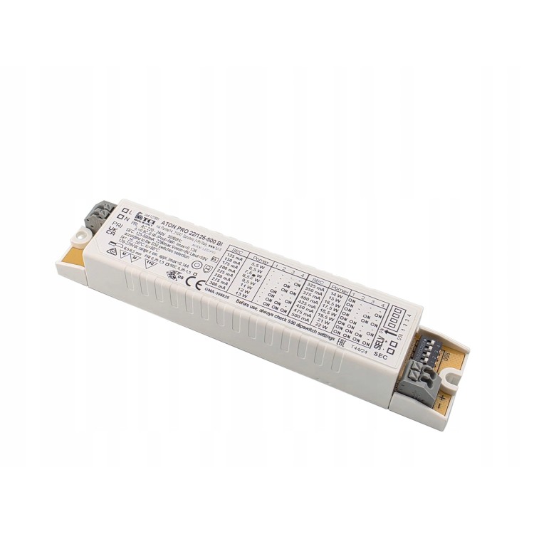 Zasilacz LED ATON PRO 22W /125-500mA BI Zasilacz LED ATON PRO 22W /125-500mA BI