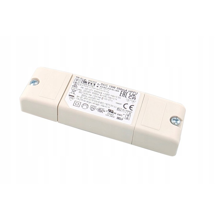 Zasilacz LED DCC 15W 350mA HPFU Zasilacz LED DCC 15W 350mA HPFU