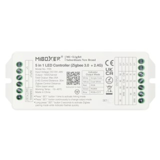 Kontroler taśm LED 5w1 MiBoxer Mi-Light PZ5 Zigbee TUYA RGB RGBW RGB+CCT