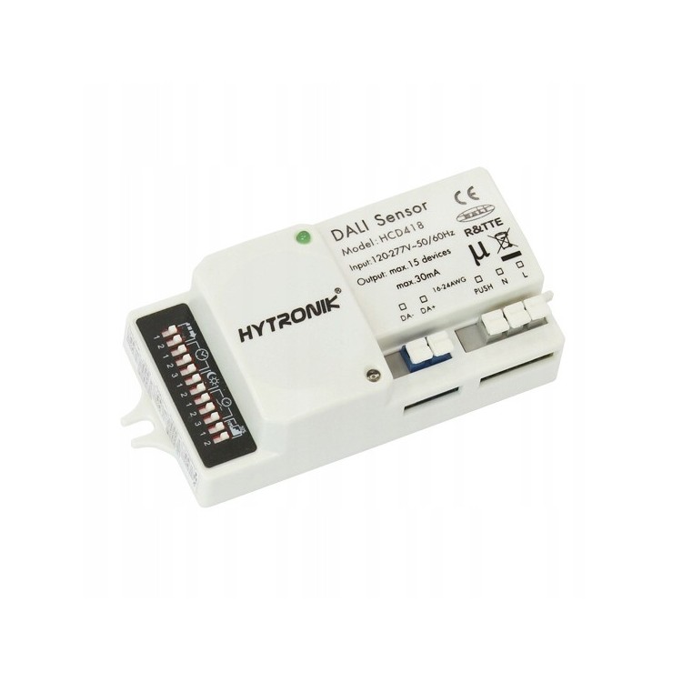 HYTRONIK HCD418 Czujnik ruchu światła mikrofalowy DALI HYTRONIK HCD418 Czujnik ruchu światła mikrofalowy DALI