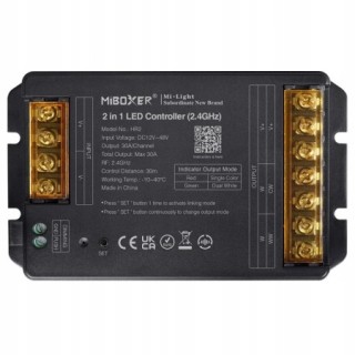 MiBoxer HR2 Kontroler LED 2w1 MONO / CCT 12–48V DC 2.4GHz max 30A