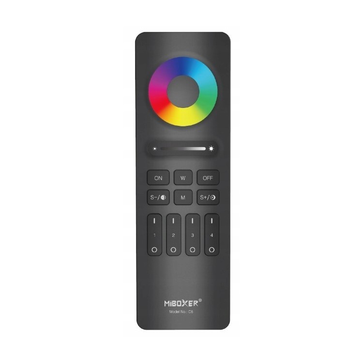 MiBoxer C5 Pilot LED RGB+CCT 4-strefowy 2.4GHz Kolor + biała barwa MiBoxer C5 Pilot LED RGB+CCT 4-strefowy 2.4GHz Kolor + biała barwa