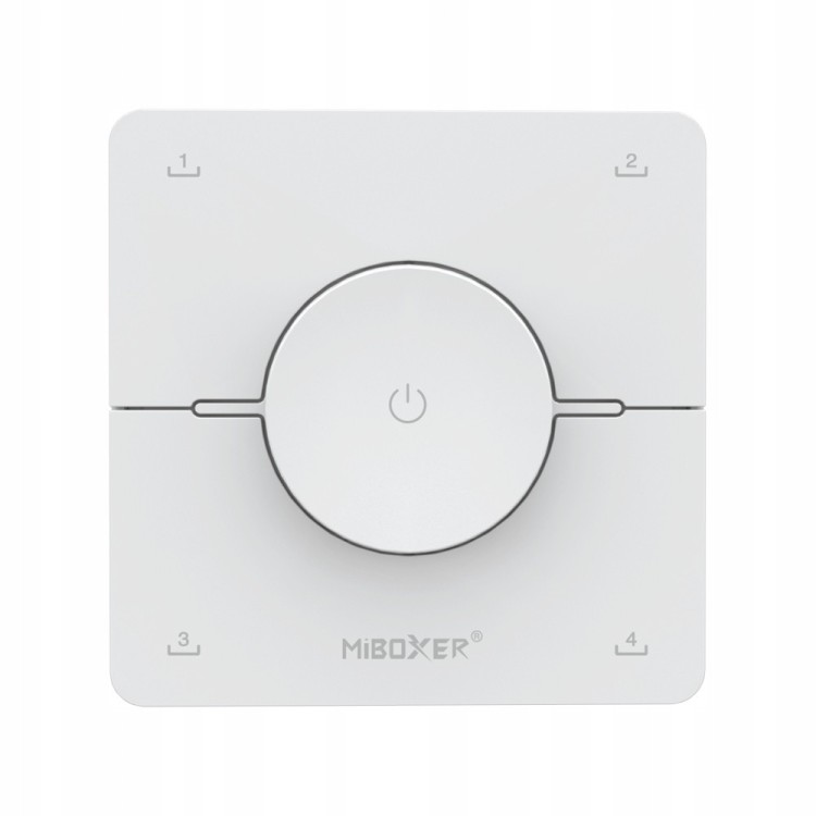 MiBoxer K0 ścienny przycisk 2.4GHz Biały bezprzewodowy Milight MiBoxer K0 ścienny przycisk 2.4GHz Biały bezprzewodowy Milight