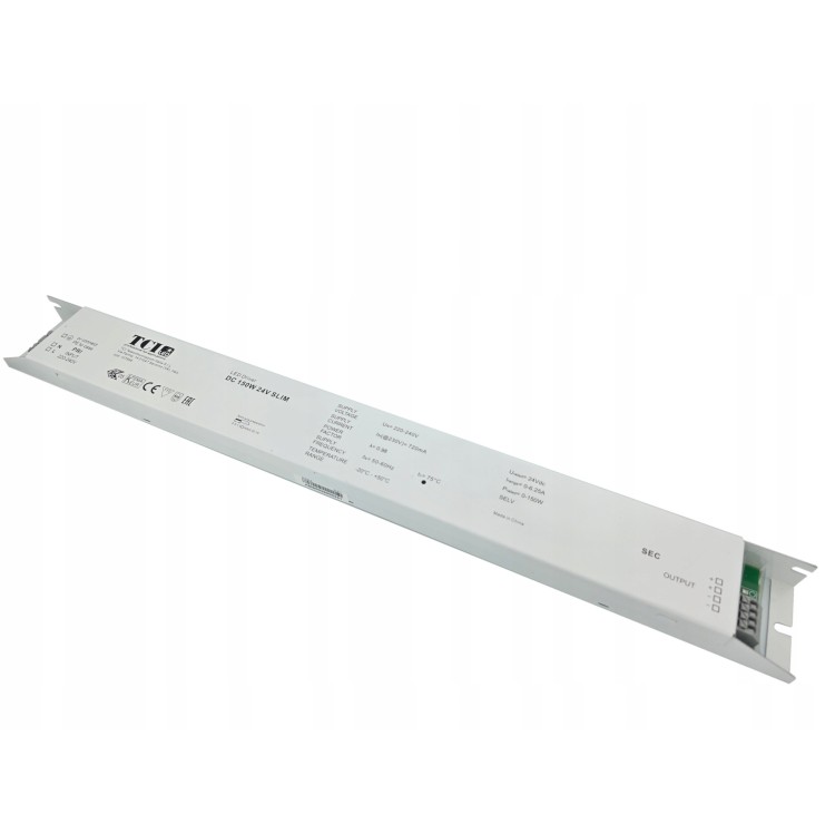 Zasilacz LED driver do taśm TCI 150W 24V SLIM Zasilacz LED driver do taśm TCI 150W 24V SLIM