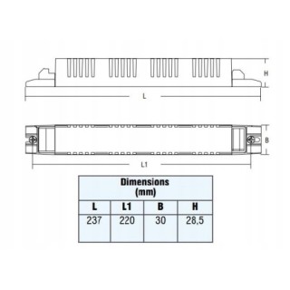 Statecznik elektroniczny BTL8 118 16W 18W