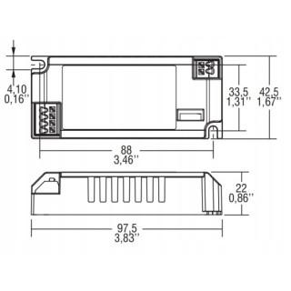 Zasilacz LED PRO FLAT 38 DALI NFC BI 142015