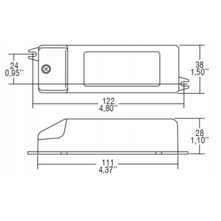 Zasilacz LED DC 20W 500mA WU S