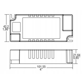 Sterownik LED ECO FLAT 30W - 550/600/650/750mA