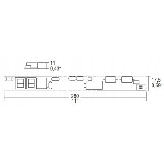Zasilacz LED TCI SUPERSLIM OF 25W 500mA