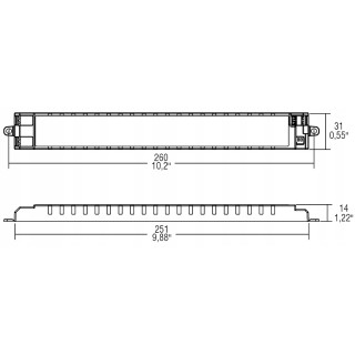 Zasilacz LED SUPERFLAT DALI 25W 500mA
