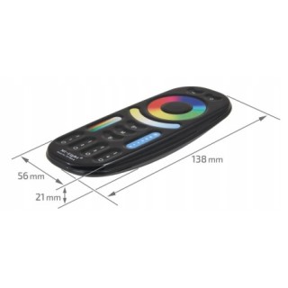 MiBoxer FUT092-B Pilot taśmy LED RGB/CCT 4 strefy czarny 2,4G