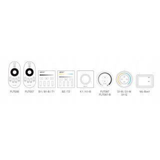 Miboxer FUT035S+ 2,4G PUSH CCT Sterownik taśm LED 2w1 MONO/DUAL Mi-Light
