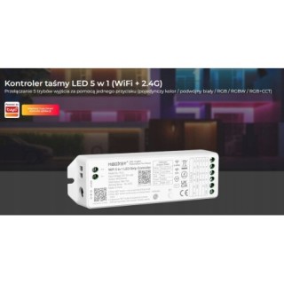 Miboxer WL5 Sterownik do taśm LED TUYA WIFI 5w1 RGB RGBW RGB+CCT Milight