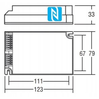 Zasilacz LED SIRIO SQ 22W/300-1000 4PN