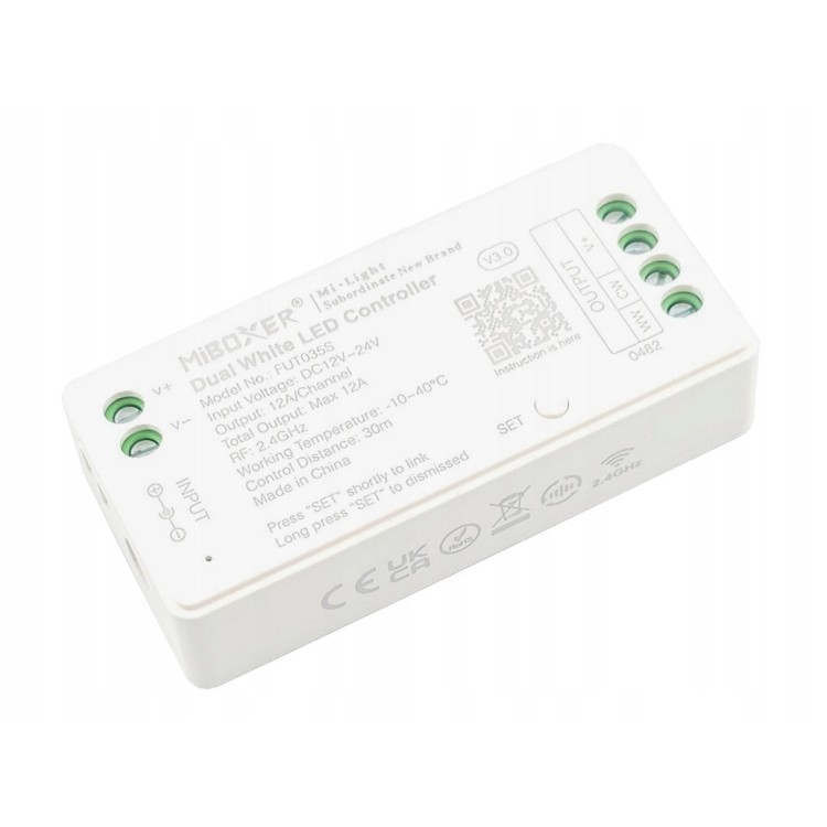 MiBoxer FUT035S Sterownik LED biały Dual White CCT WW 2,4Ghz