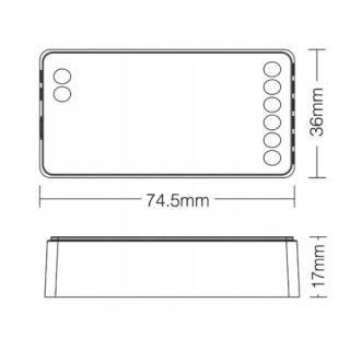 MiBoxer FUT035S Sterownik LED biały Dual White CCT WW 2,4Ghz