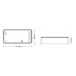 MiBoxer FUT037Z+ Sterownik LED 3w1 RGBWW Zigbee 3.0 2.4GHz