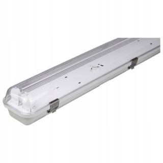 OPRAWA LAMPA HERMETYCZNA 120cm na świetlówki LED KLOSZPC KLIPSY STAL