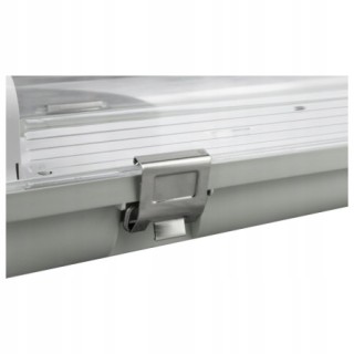 OPRAWA LAMPA HERMETYCZNA 120cm na świetlówki LED KLOSZPC KLIPSY STAL