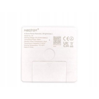 MiBoxer B1 Pilot LED Jasność 4-strefowy 2.4GHz Dotykowy panel biały Milight