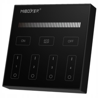 MiBoxer B1-B Pilot LED jasność 4-stref 2.4GHz Dotykowy panel czarny Milight