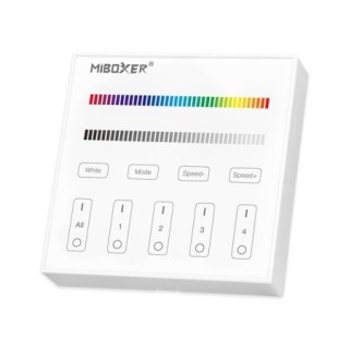 MiBoxer B3 Naścienny pilot LED RGBW 4-strefowy 2.4GHz Dotykowy panel
