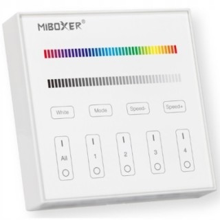 MiBoxer B3 Naścienny pilot LED RGBW 4-strefowy 2.4GHz Dotykowy panel