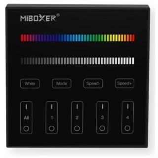 MiBoxer B3-B Naścienny pilot LED RGBW 4-strefowy 2.4GHz Dotykowy panel