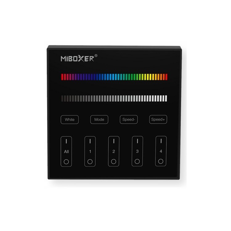 MiBoxer B3-B Naścienny pilot LED RGBW 4-strefowy 2.4GHz Dotykowy panel
