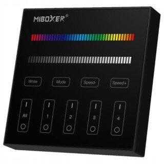 MiBoxer B3-B Naścienny pilot LED RGBW 4-strefowy 2.4GHz Dotykowy panel