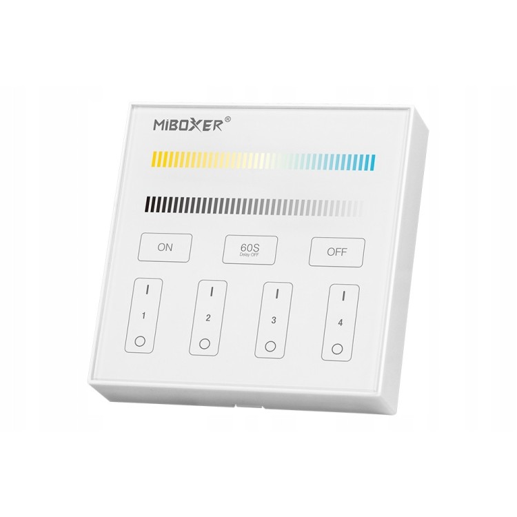 MiBoxer B2 Naścienny pilot taśma LED CCT 4-strefowy panel dotykowy magnes
