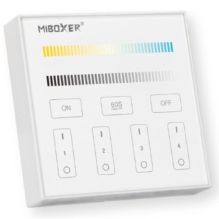 MiBoxer B2 Naścienny pilot taśma LED CCT 4-strefowy panel dotykowy magnes