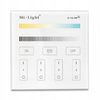 MiBoxer B2 Naścienny pilot taśma LED CCT 4-strefowy panel dotykowy magnes