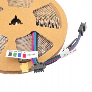 Cyfrowa taśma LED RGB SPI 5050 24V 30 LED/m 6W/m IP20 5m