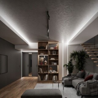 Taśma LED Neon COB 24V 1m 320led/m BARWA BIAŁA CIEPŁA 8mm 3000K