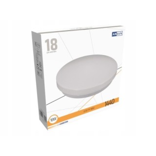 Plafon LED okrągły Anlux 18W IP44 4000K biały Ø34 cm do domu i firmy
