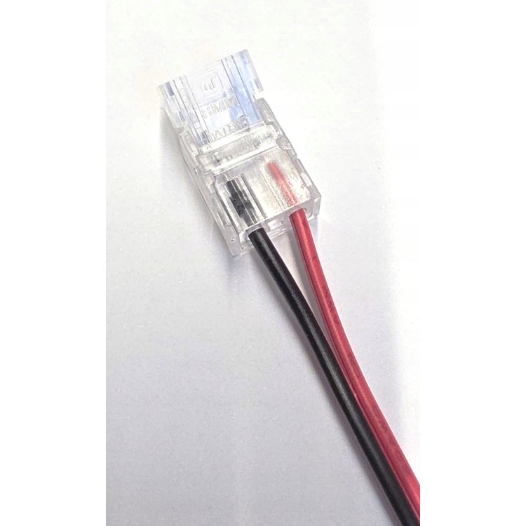 DAMIK złączka łącznik konektor taśm LED COB 10mm strip to wire 15cm przewód