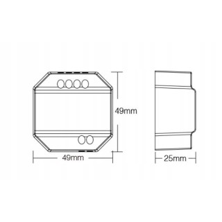 MiBoxer WL-SW1 Inteligentny włącznik ścienny WiFi + 2.4 GHz RF Milight