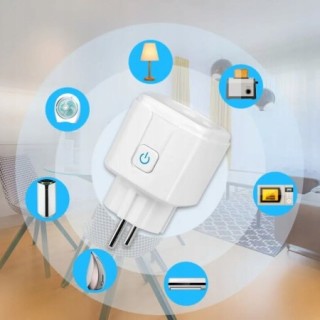 MiBoxer SWE01 Inteligentne gniazdko Wi-Fi zdalne sterowanie Tuya białe
