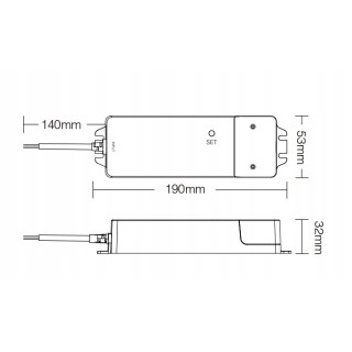 MiBoxer WL5-P75V24 75W 24V 5w1 LED zasilacz WiFi 2.4GHz RGB+CCT RGBW Mono