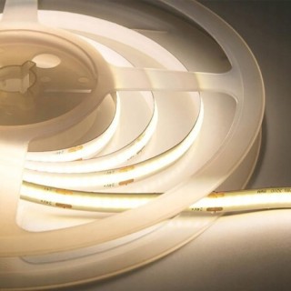 DAMIK Taśma LED COB 24V 10W/m 4000K CRI80, 320 LED/m, 5m, IP20