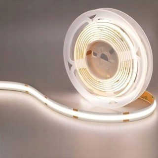 DAMIK Taśma LED COB 24V 10W/m 4000K CRI80, 320 LED/m, 5m, IP20