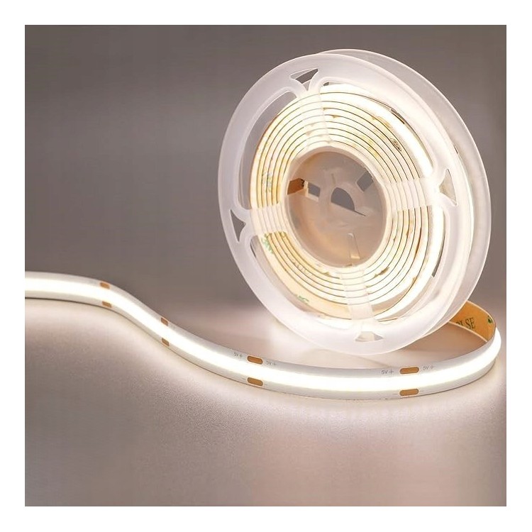 DAMIK Taśma LED COB 12V 10W/m 4000K CRI80, 320 LED/m, 5m, IP20