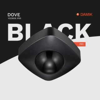 DAMIK Czujnik czujka ruchu PIR natynkowy sufitowDove 360° IP65 2000W czarny