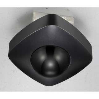 DAMIK Czujnik czujka ruchu PIR natynkowy sufitowDove 360° IP65 2000W czarny