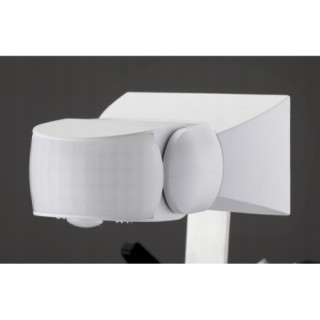 DAMIK Czujnik czujka ruchu PIR natynkowy Rubin 180°/360° 1200W Biały IP65