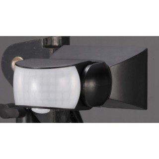 DAMIK Czujnik czujka PIR natynkowy Rubin 180°/360° 1200W Czarny IP65