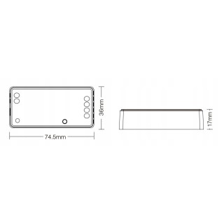 MiBoxer FUT035Z+ Sterownik LED 2w1 MONO/CCT Zigbee 3.0 12A, TUYA,